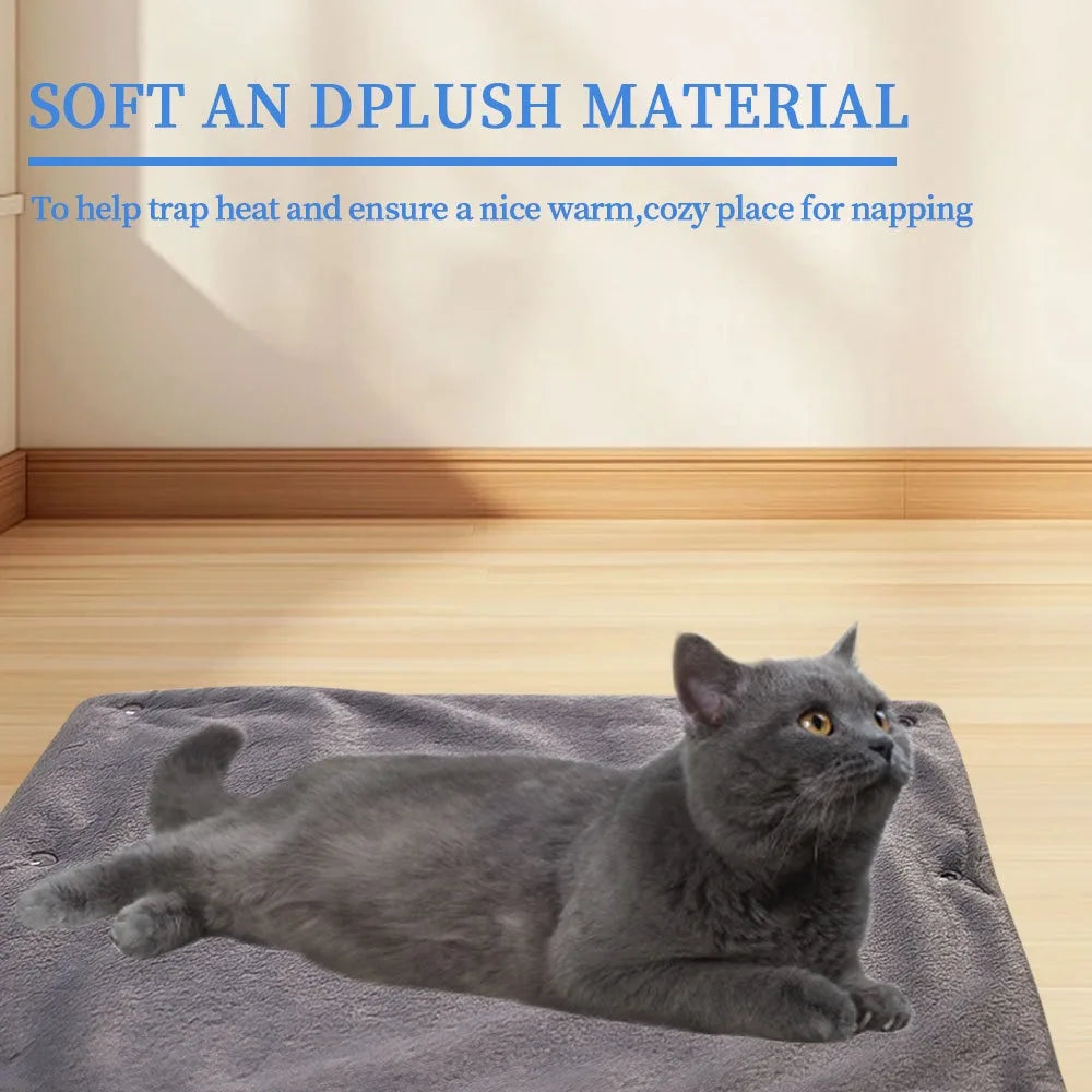 USB Heated Pet Blanket – Warming Pad for Cats & Dogs Pet Heating Blanket SWANS