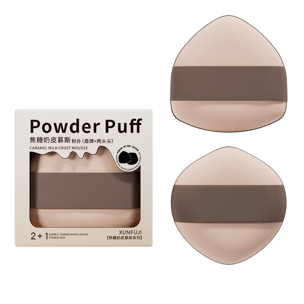 2-Pack Soft Double-Sided Powder Puff & Foundation Blender Makeup Sponge SWANS 2pcs set