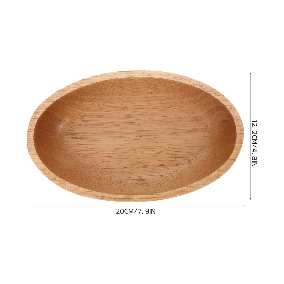 Rustic Solid Wood Boat-Shape Fruit & Serving Tray Wood Serving Tray SWANS