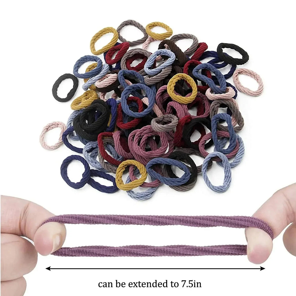 20-Pack Elastic Hair Bands Scrunchie Ponytail Holders for Women Elastic Hair Bands SWANS