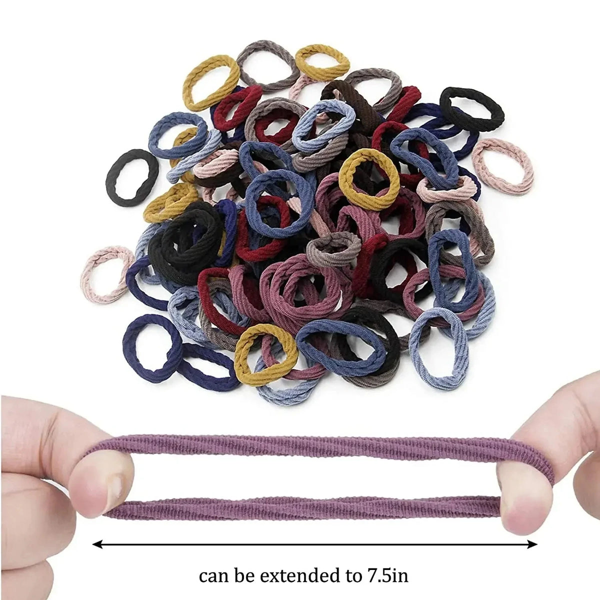20-Pack Elastic Hair Bands Scrunchie Ponytail Holders for Women Elastic Hair Bands SWANS