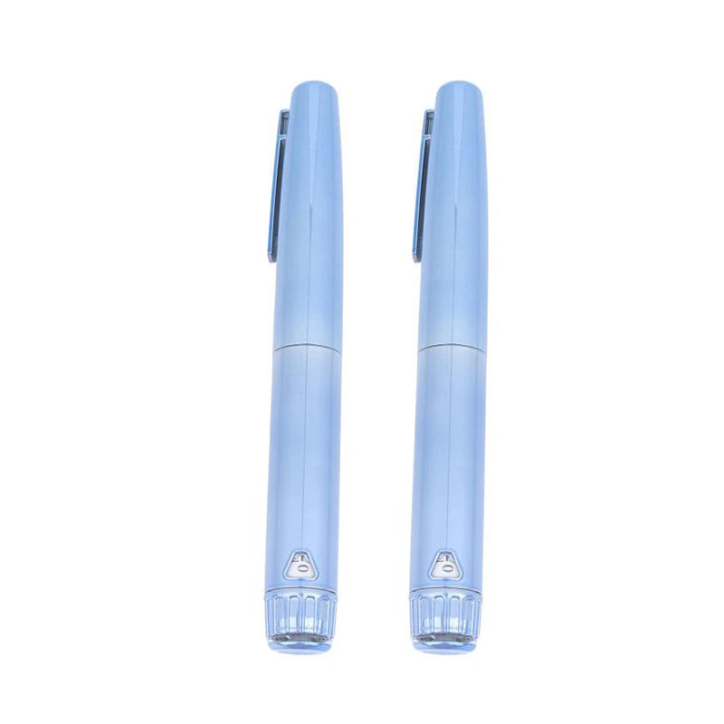 YOVIP Metal Reusable V4 Injection Pen – Adjustable 3ml Cassette Reusable Injection Pen SWANS Blue 2Pcs