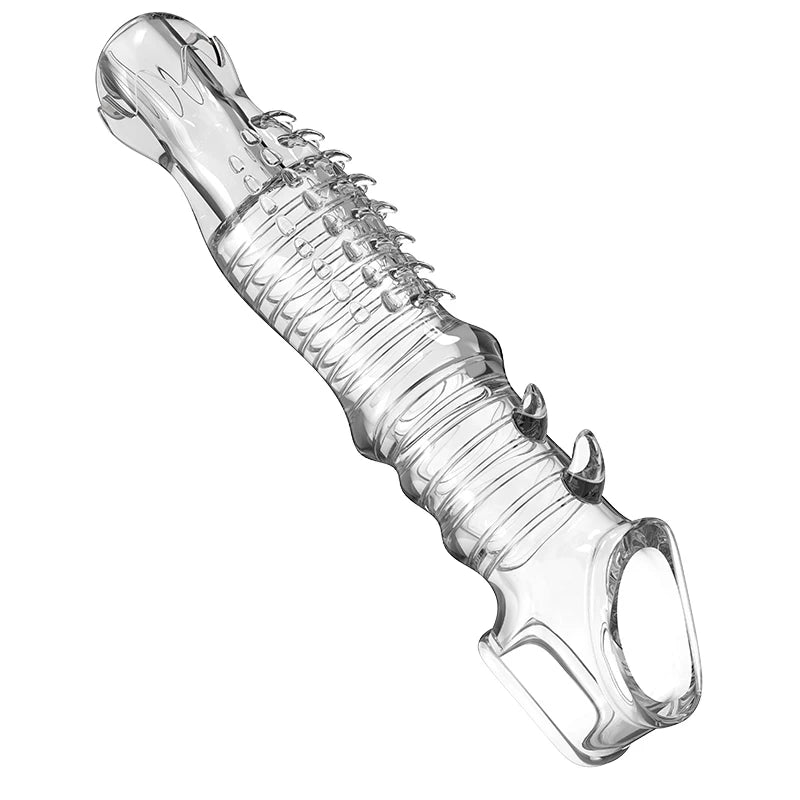 Textured Penis Sleeve TPE G-Spot Stimulating Intimacy Enhancer Intimacy Sleeve SWANS EL