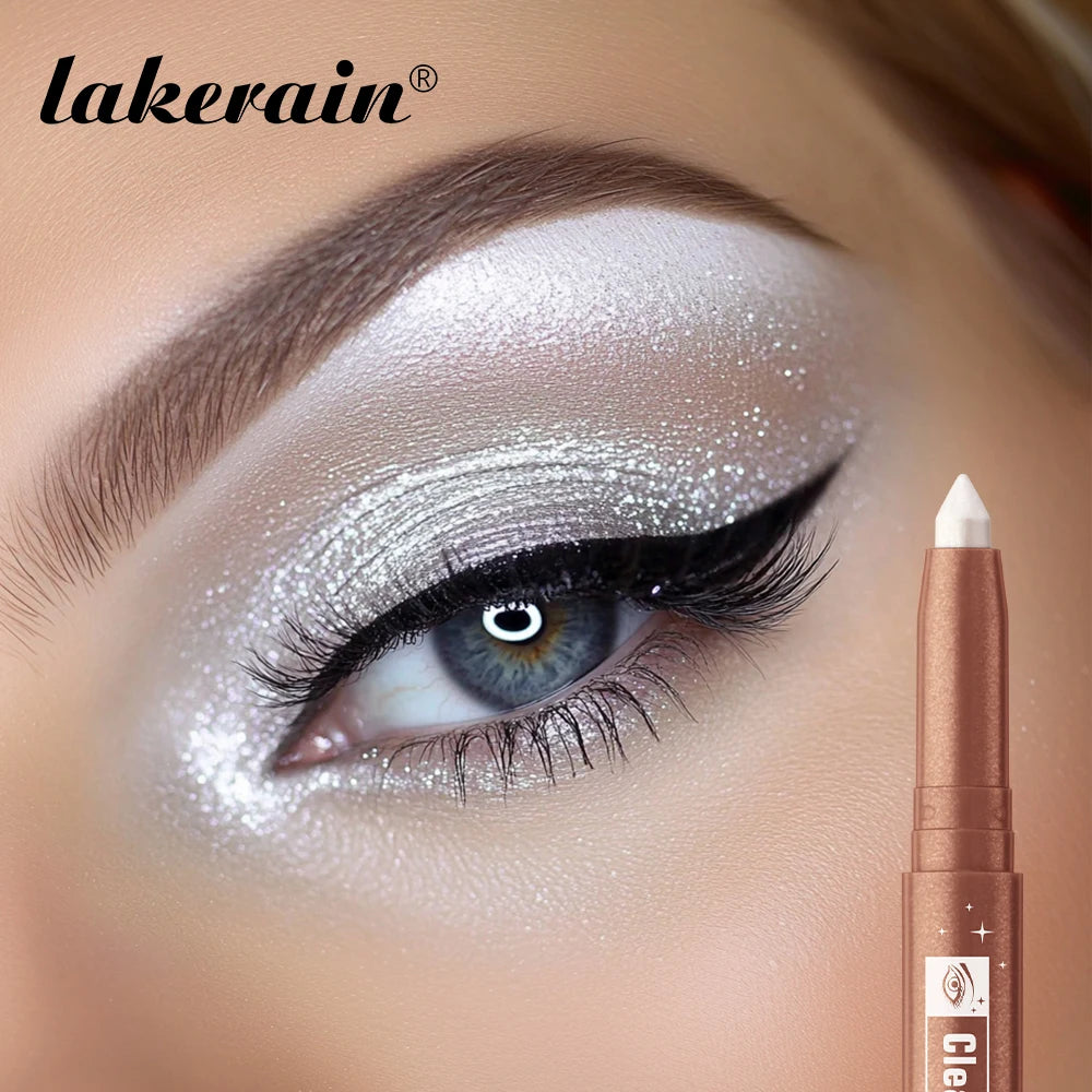 Lakerain Glitter Shimmer Eyeshadow Pencil – 12 Colors, Waterproof Eyeshadow Pencil SWANS