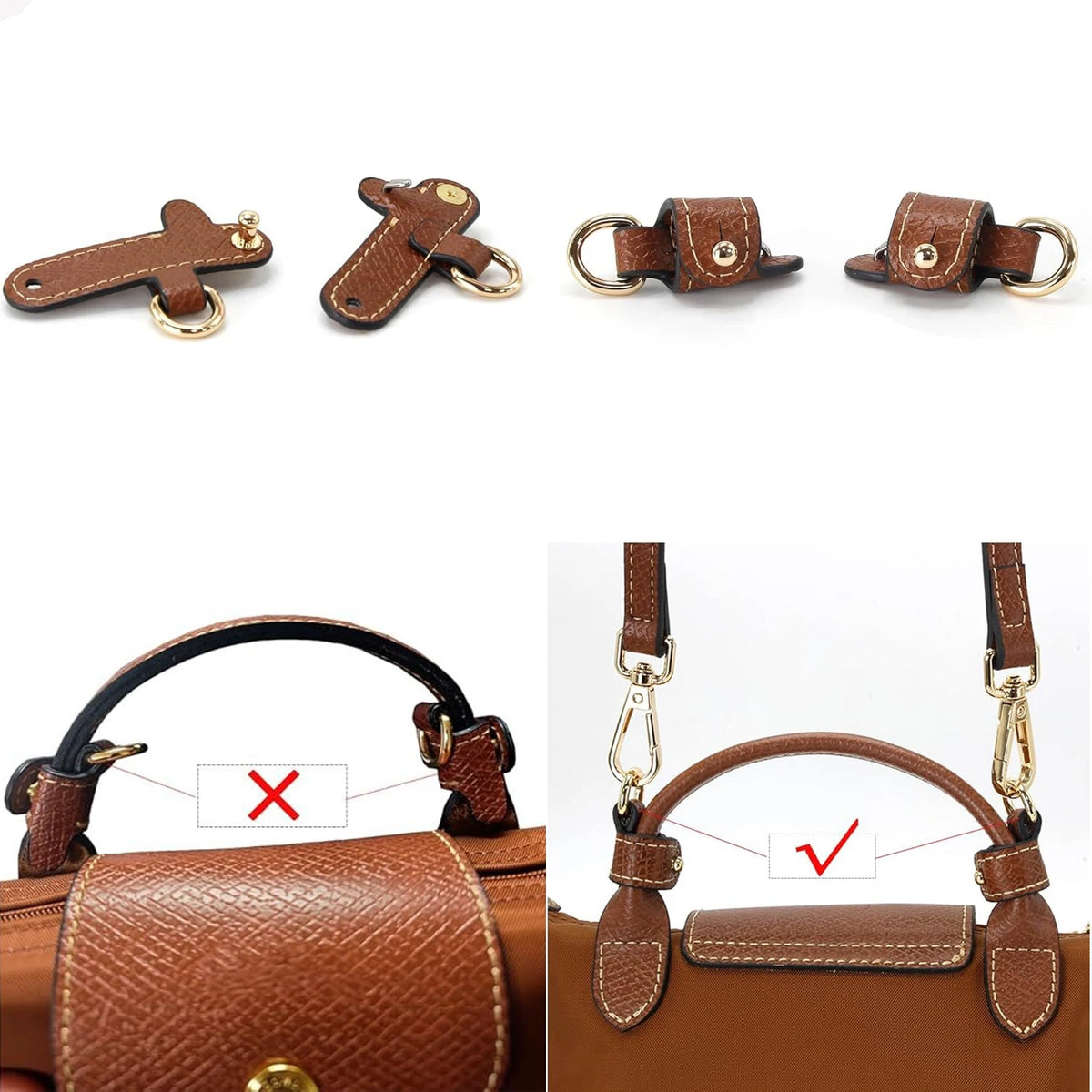 PU Leather Shoulder Strap Kit for Mini Bags – Crossbody Bag Shoulder Strap SWANS