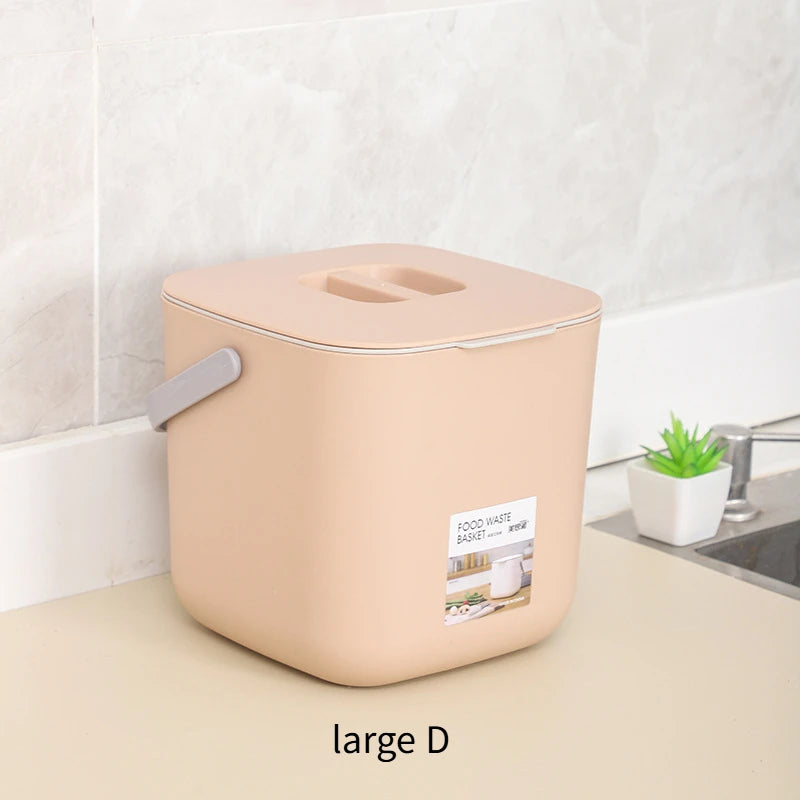 SWANS Portable Rectangular Waste Bin with Lid – Leak-Proof Lidded Waste Bin SWANS large D