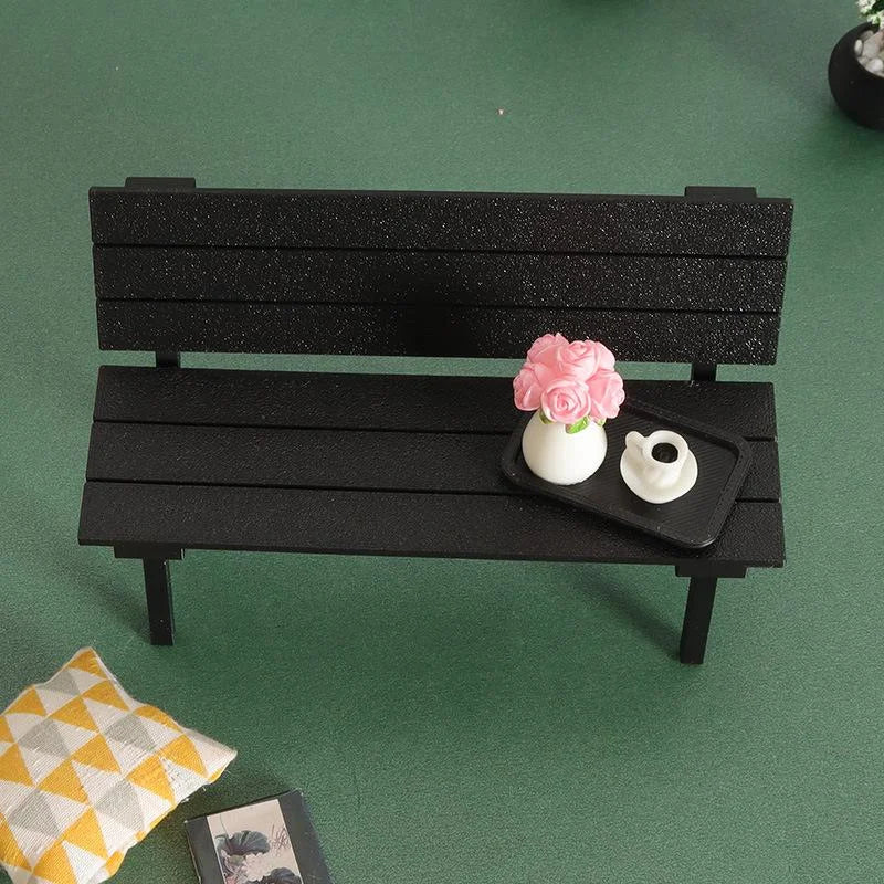 Miniature Bench Model – Resin Dollhouse Scene Display Prop Miniature Scene Model SWANS