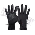 Waterproof Windproof Touchscreen Riding Gloves – Unisex Riding Gloves SWANS Black M