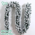Luxury Snowy Pine Garland – Artificial Christmas Decoration Christmas Garland SWANS 270cm 160T