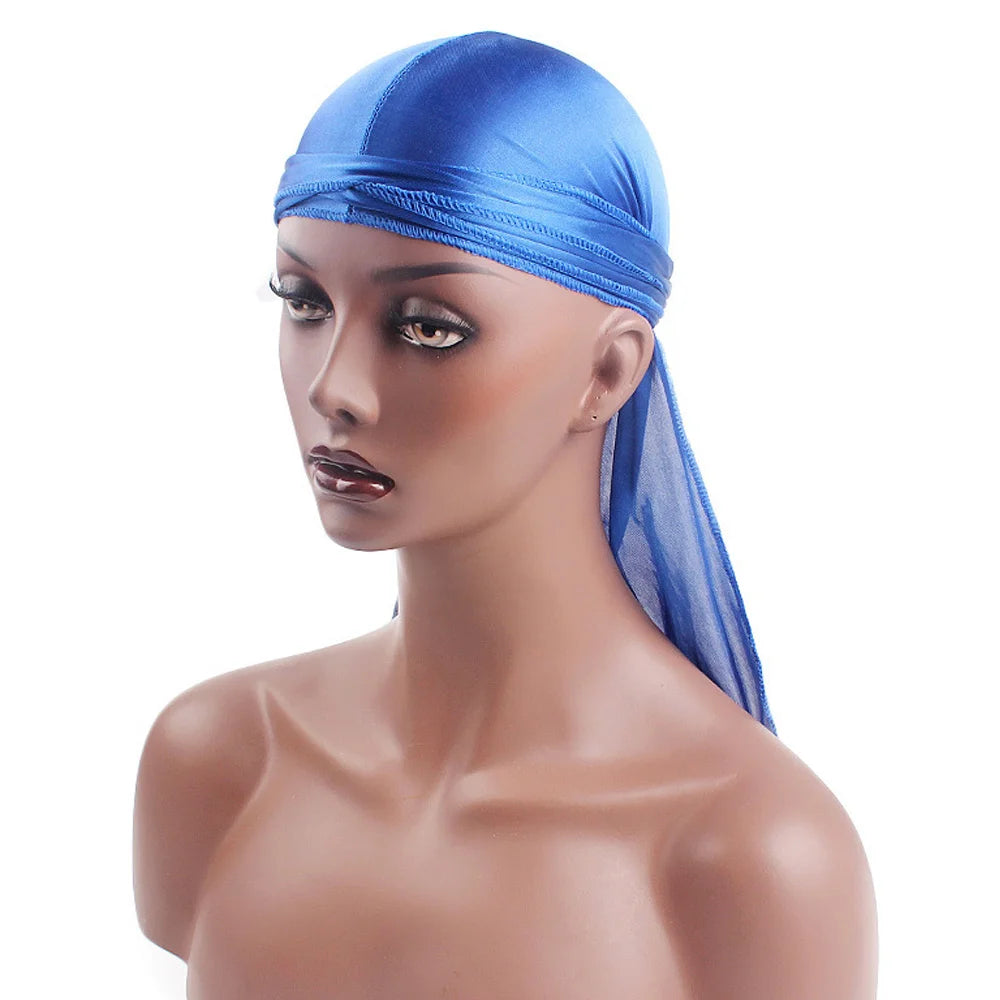 Satin Durag Long Tail Doo Rag – Unisex Hip Hop Headwrap Satin Durag Headwrap SWANS