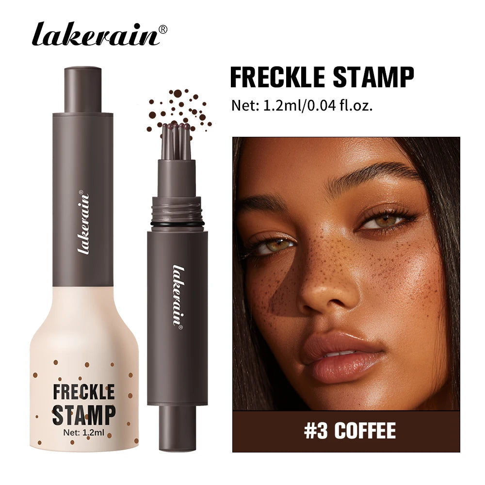 Waterproof Freckle Stamp Pen – Natural Faux Dot Makeup Freckle Stamp Pen SWANS 3Coffee