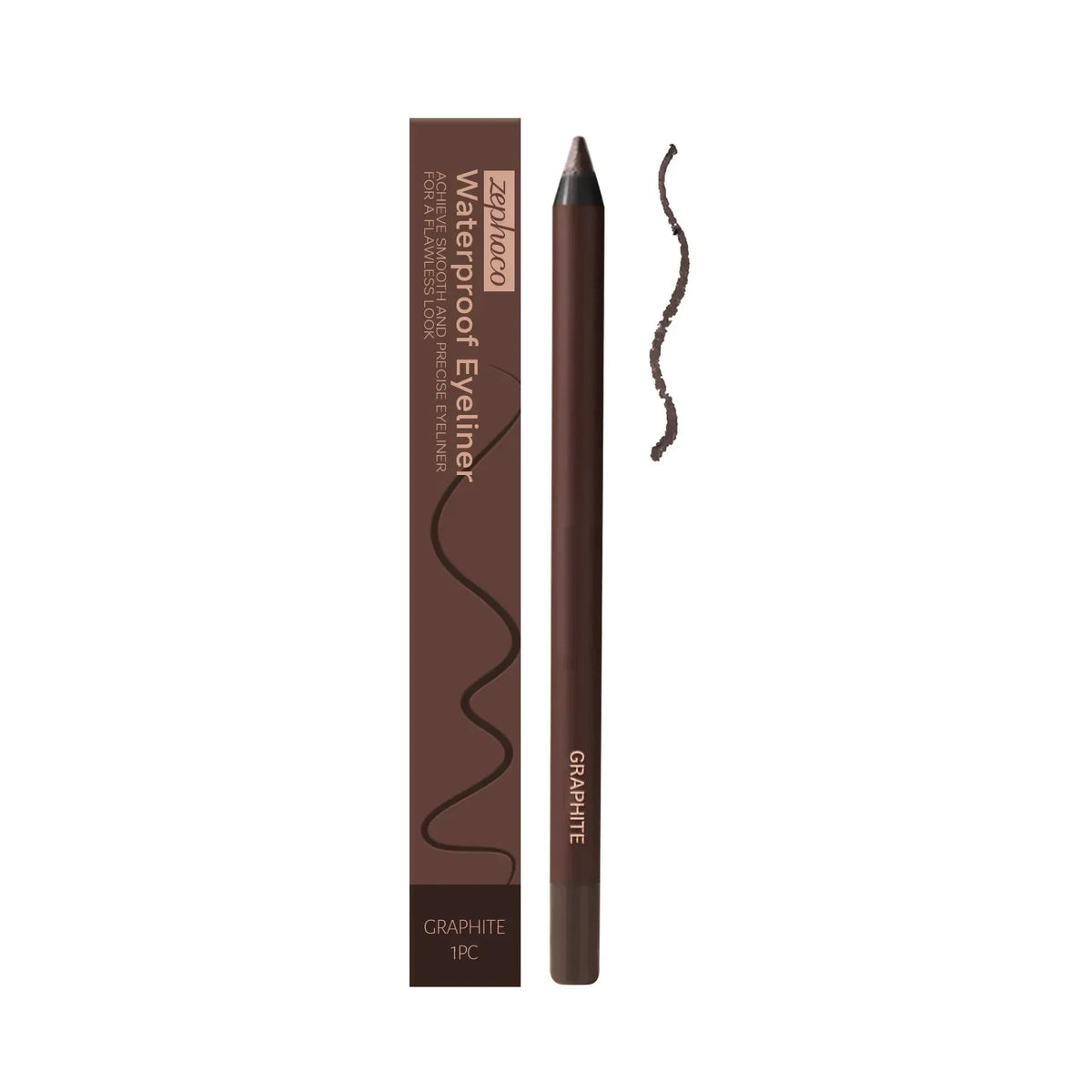 Zephoco Plum Eyeliner Pencil – Waterproof Creamy Gel Liner Gel Eyeliner Pencil SWANS 1PC Gra
