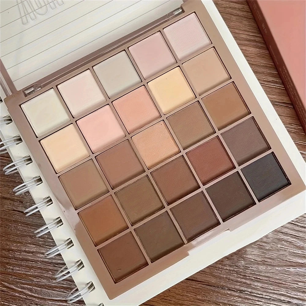 SWANS 25-Color Eyeshadow Palette – Neutral & Earth Tones Eyeshadow Palette SWANS