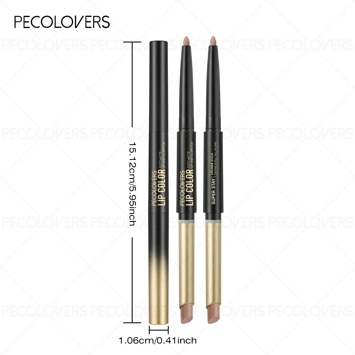 SWANS Waterproof Lip Liner & Lipstick Pen – Long-Lasting Color Lip Liner Pen SWANS