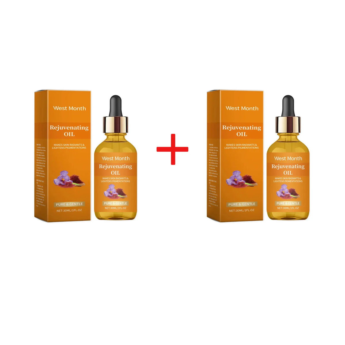 West Month Saffron Face Serum – Firming & Moisturizing Oil Face Serum Oil SWANS 60ml Boxed