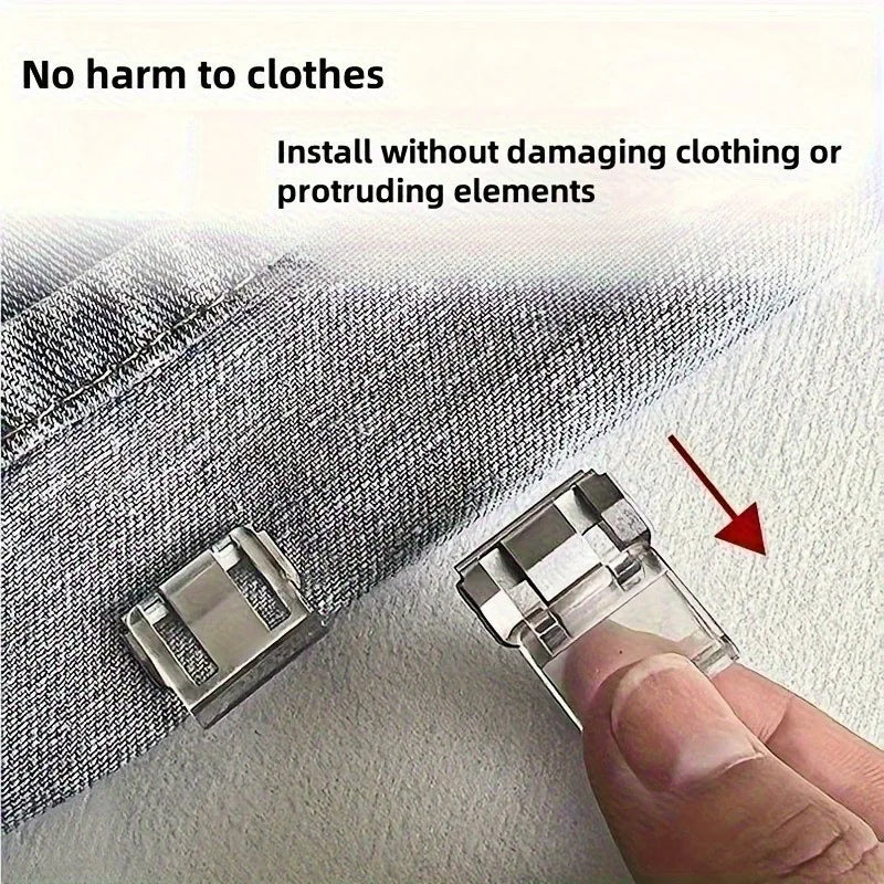 Trouser Leg Fixing Clips – Hidden No-Sew Buckle Closure Trouser Leg Clips SWANS