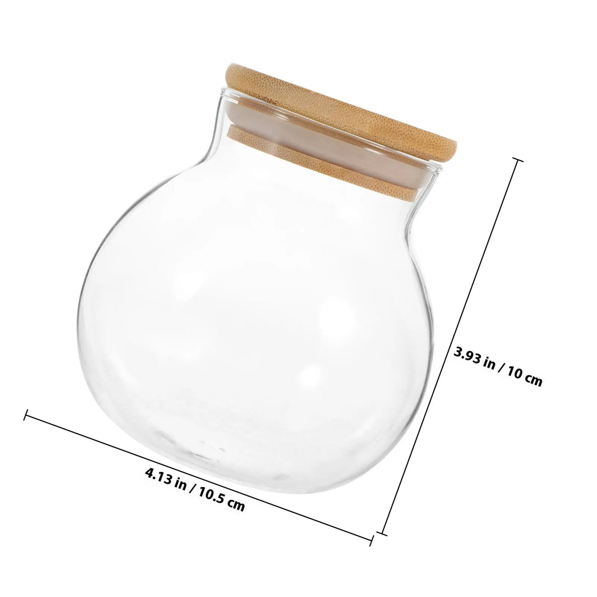 ROSENICE 500ml Airtight Glass Tea Canister & Storage Jar Glass Storage Canister SWANS