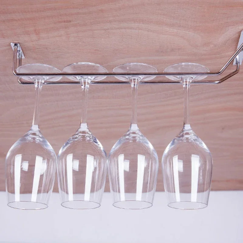 Vintage Hanging Wine Glass Rack – Home Bar Metal Holder Wine Glass Rack SWANS