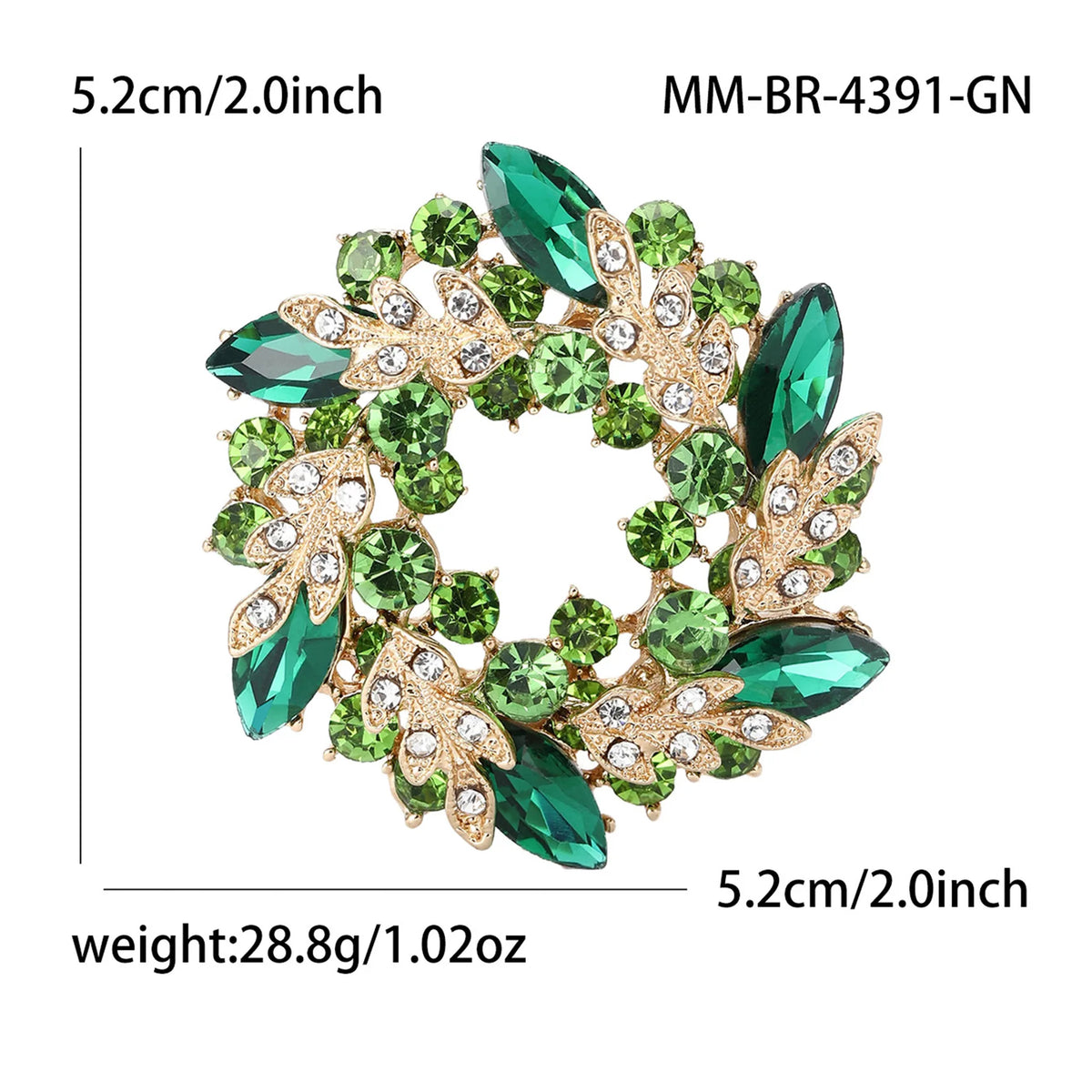 Elegant Rhinestone Floral Brooch – Alloy Crystal Lapel & Scarf Pin Fashion Brooch Pin SWANS