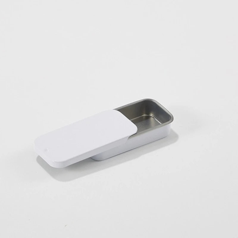 SWANS Tin Box – Portable Metal Candy & Mini Storage Container Metal Storage Tin SWANS WHITE