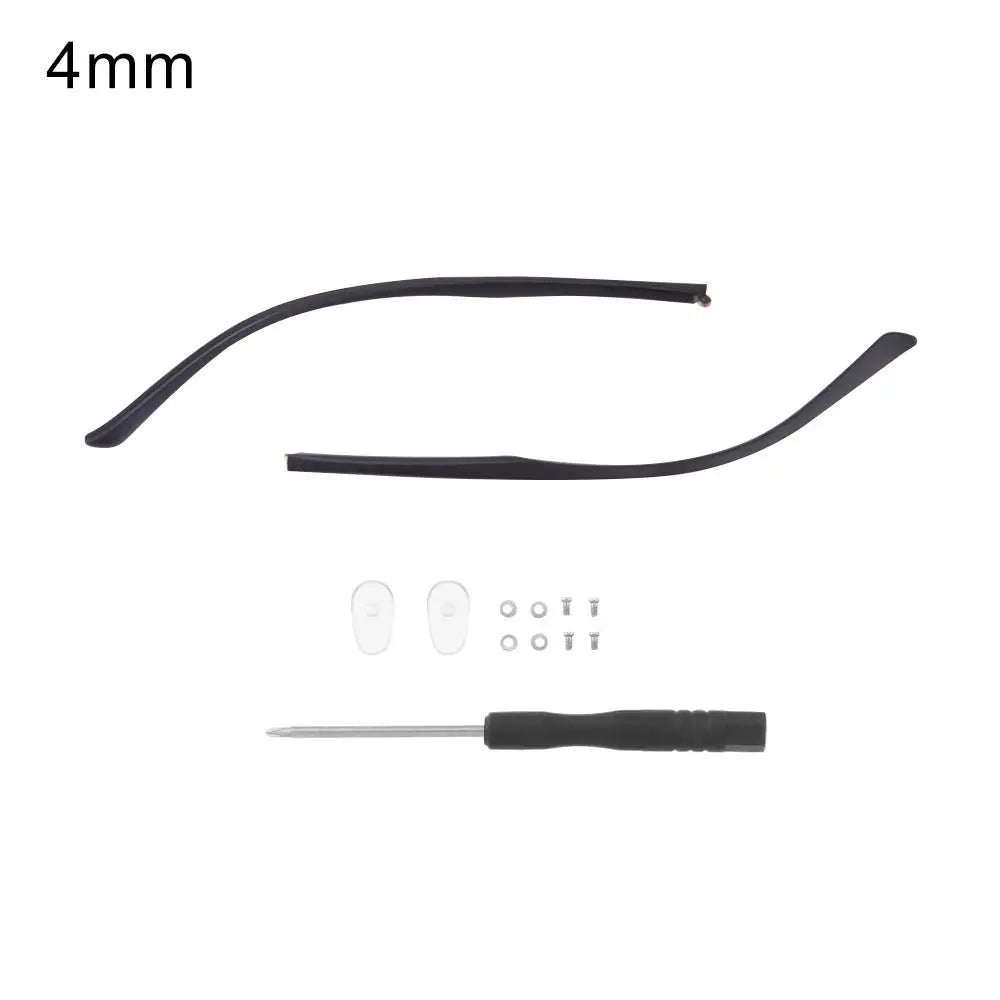 Universal Replacement Glasses Arms Anti-Slip TR90 Temple Legs Eyewear Repair Kit SWANS 4mm
