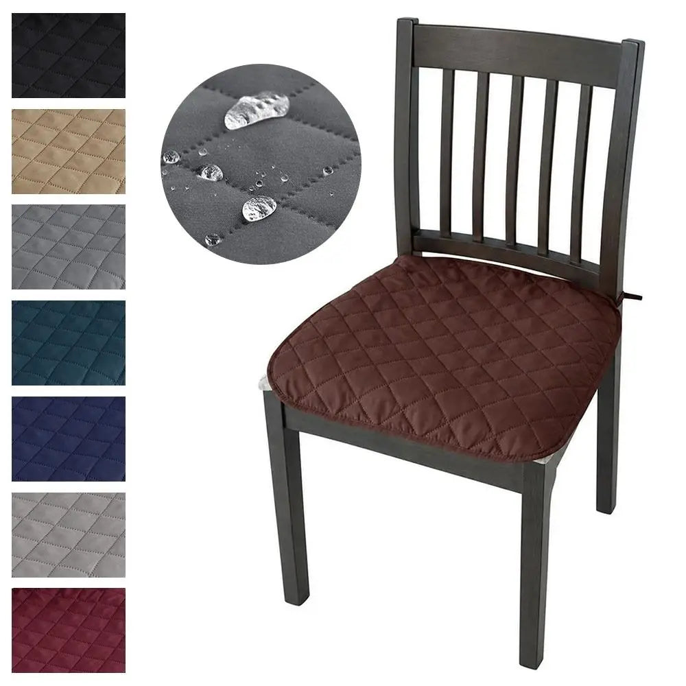 45x45cm Diamond Quilted Tie-On Chair Seat Cushion | Soft Pad Chair Seat Cushion SWANS
