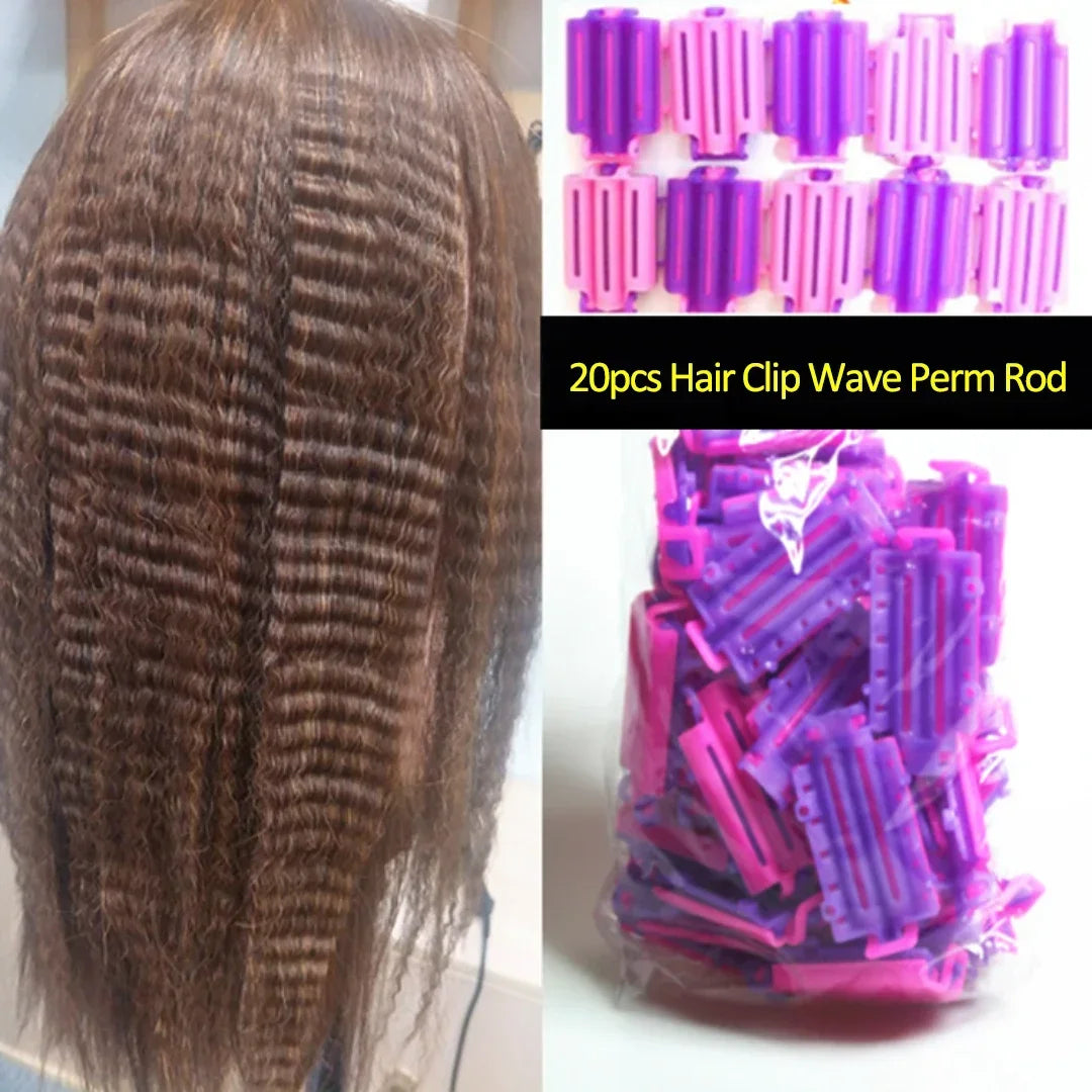 20-Pack Wave Perm Rods – Root Lift Hair Curler Clamps Hair Perm Rods SWANS