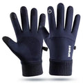GAFASTWO Waterproof Fleece Touchscreen Winter Gloves Winter Sport Gloves SWANS Navy Blue L