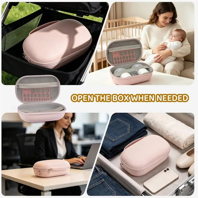 Wearable Breast Pump Storage Case – Momcozy, Willow, Medela Breast Pump Case SWANS