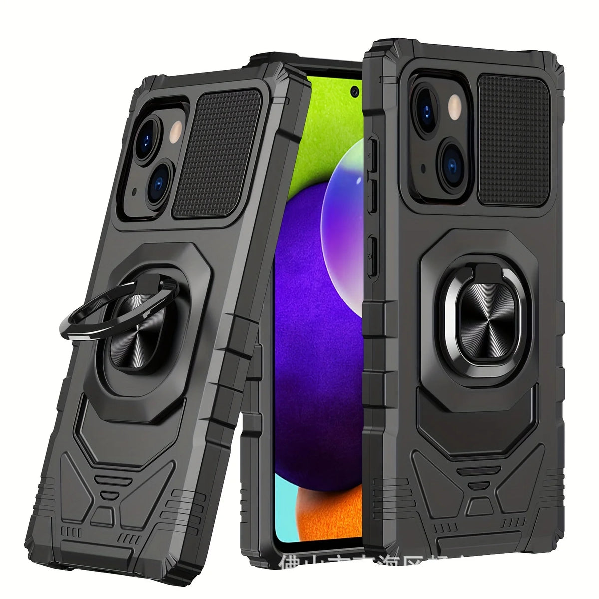 iPhone 15 Pro Max 360° Rotating Stand Case – 2-in-1 Cover Phone Stand Case SWANS black iPhone 15