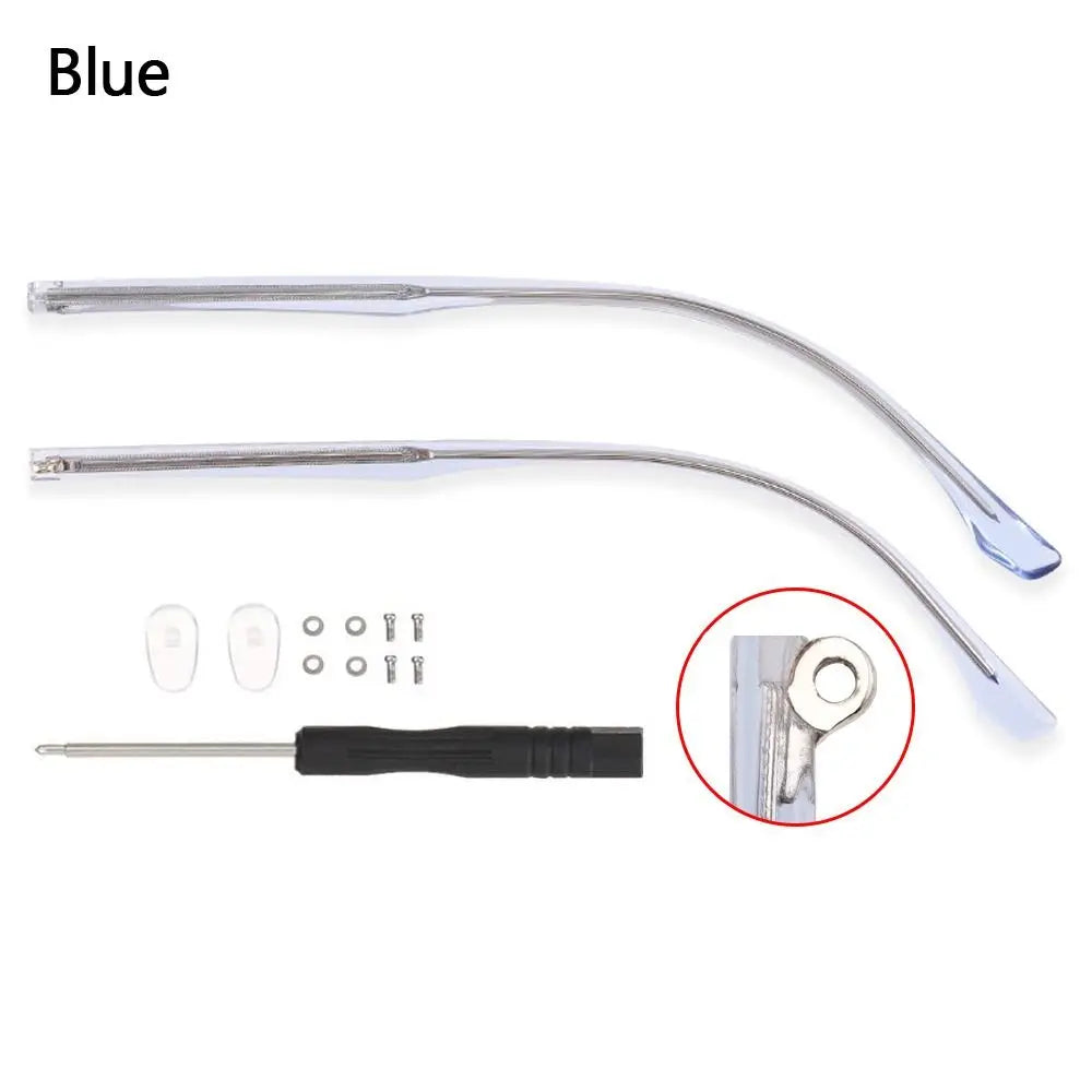 Universal Eyeglasses Temple Arms Repair Kit – Anti-Slip Eyewear Repair Kit SWANS blue