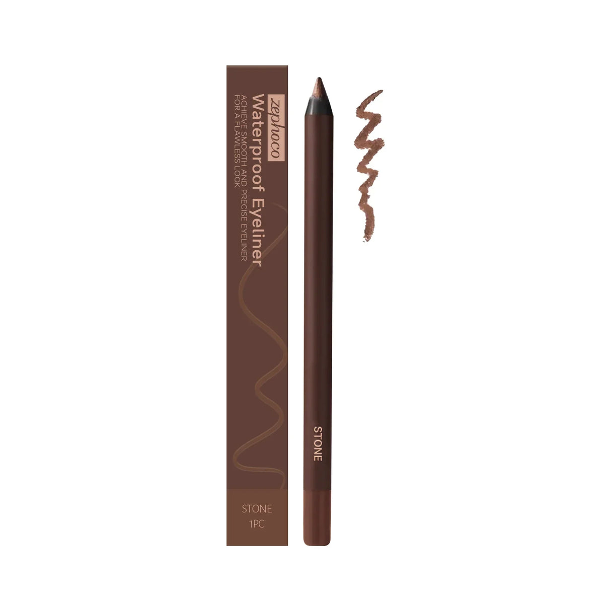 Zephoco Plum Eyeliner Pencil – Waterproof Creamy Gel Liner Gel Eyeliner Pencil SWANS 1PC Stn