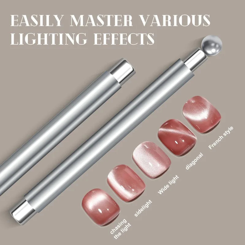 Cat Eye Nail Magnet Tool – Double-Headed UV Magnetic Stick Nail Art Magnet Tool SWANS