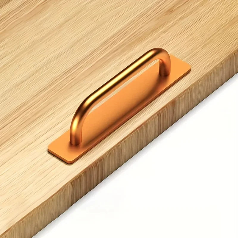 Self-Stick Cabinet Handles 5.8" No-Drill Adhesive Drawer Pulls Adhesive Cabinet Handles SWANS Gold-1pc