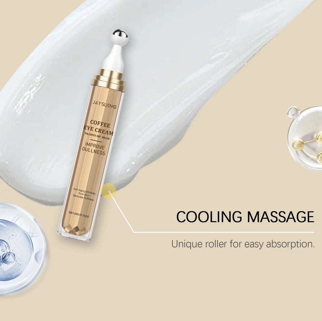 Caffeine Eye Cream Roller with Collagen – Firming & Brightening Eye Cream Roller SWANS