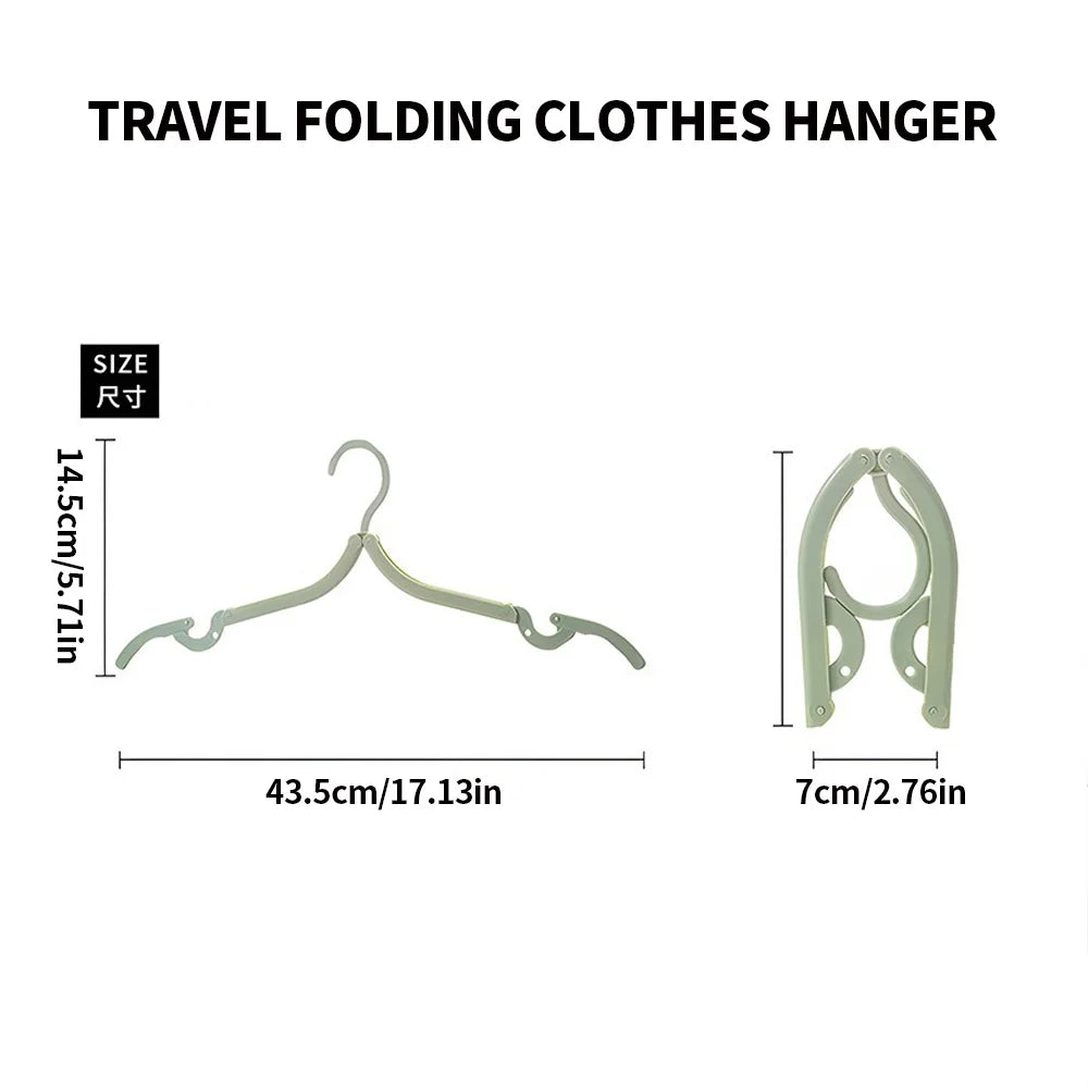 SWANS Portable Folding Travel Clothes Hanger | Anti-Slip Folding Clothes Hanger SWANS