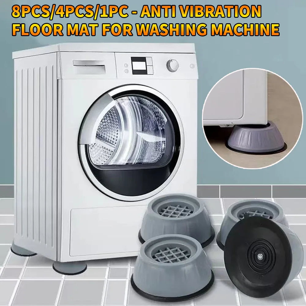 Washing Machine Silicone Anti-Vibration Foot Pads 1/4/8 Pack Appliance Foot Pads SWANS