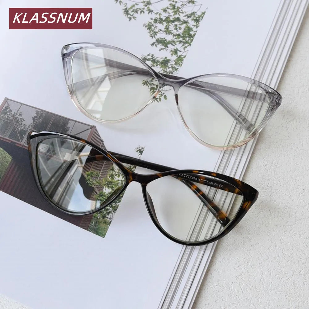 TR90 Cat Eye Blue Light Blocking Glasses Frame Women Eyeglasses Frame SWANS