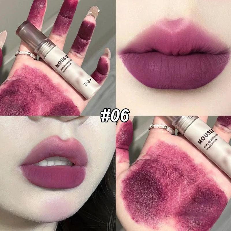 Velvet Matte Liquid Lipstick – Long-Lasting, 8 Shades Matte Liquid Lipstick SWANS 06