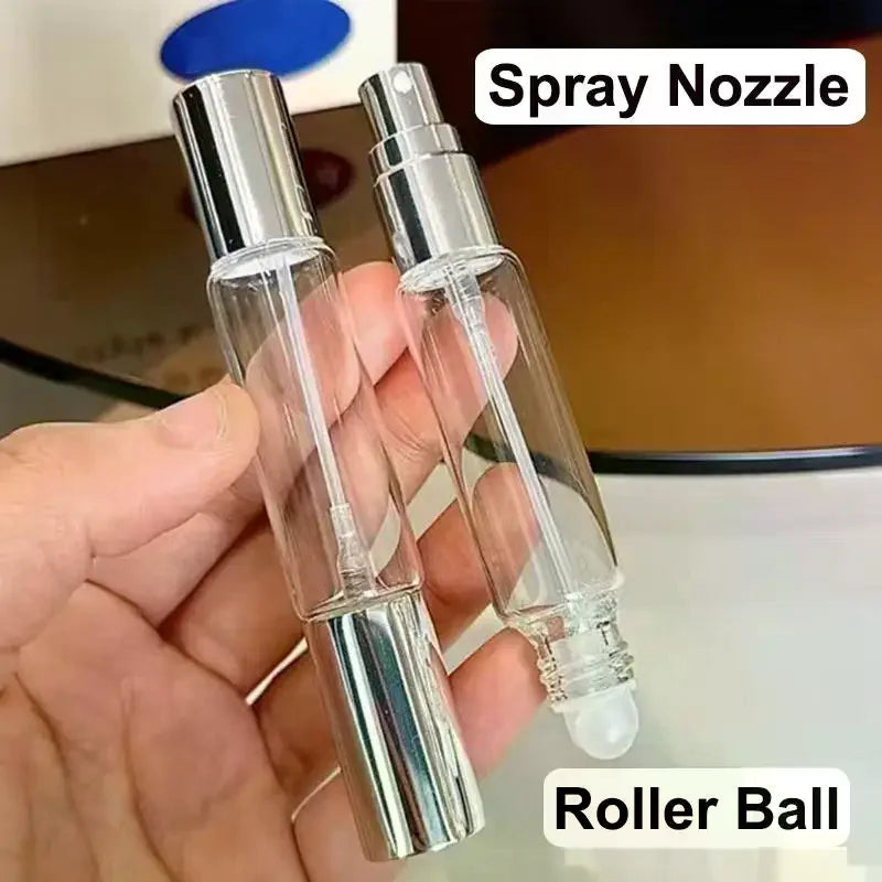 10ml Refillable Perfume Bottle – 2-in-1 Roller & Mist Spray Perfume Atomizer SWANS