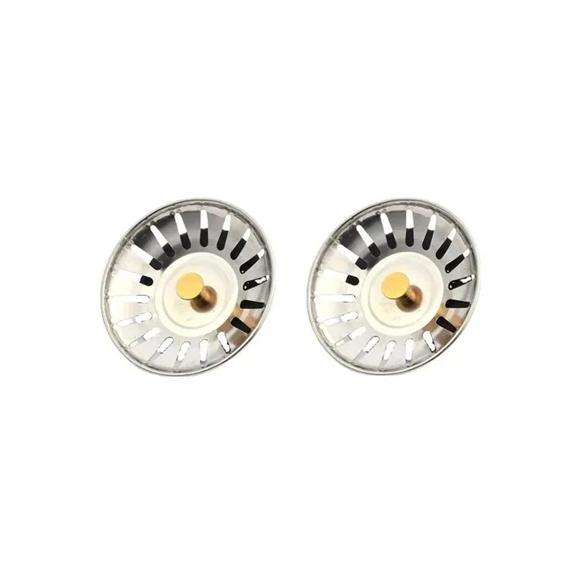 SWANS 2-Pack Kitchen Sink Strainer & Drain Stopper | Stainless Sink Strainer SWANS Gold-2pcs