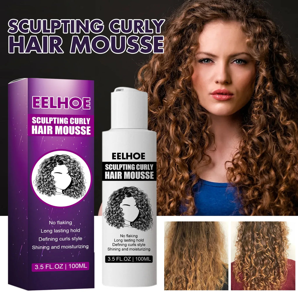 Eelhoe Curly Hair Elastin Mousse – Curl Enhancer 100ml Curl Enhancer Mousse SWANS