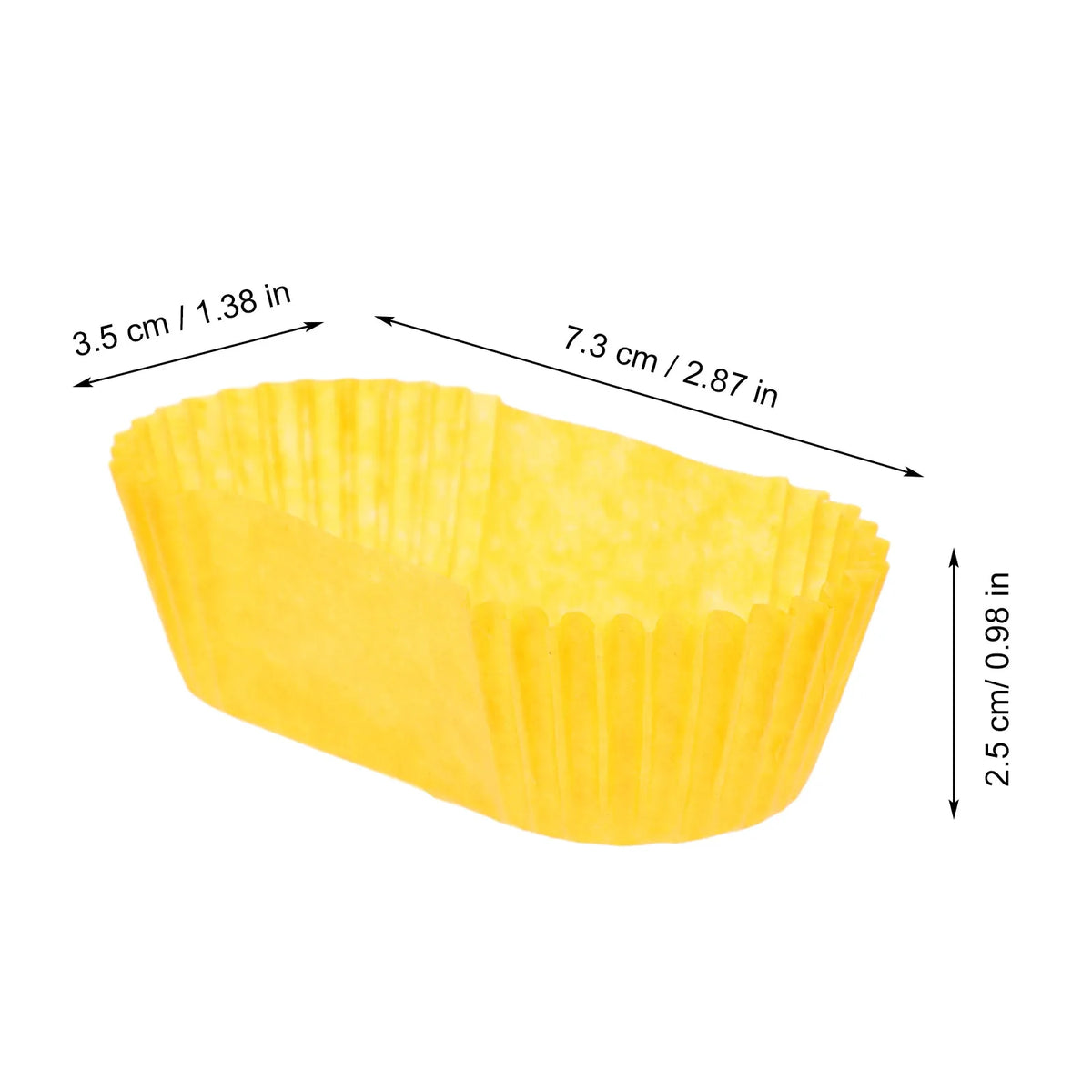 Oval Boat-Shape Baking Cups Grease-Proof Cupcake Liners 1000pc Cupcake Liners SWANS