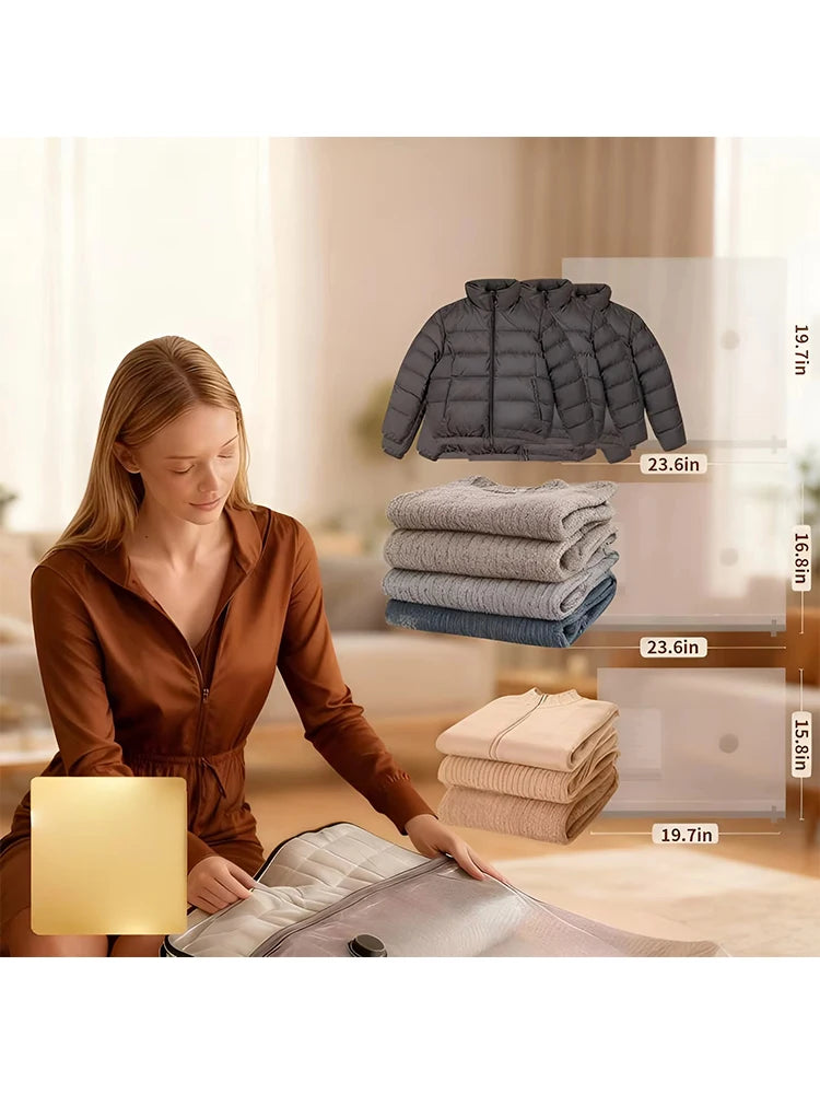 Vacuum Compression Bags for Travel – Clothes & Blanket Storage Vacuum Storage Bag SWANS