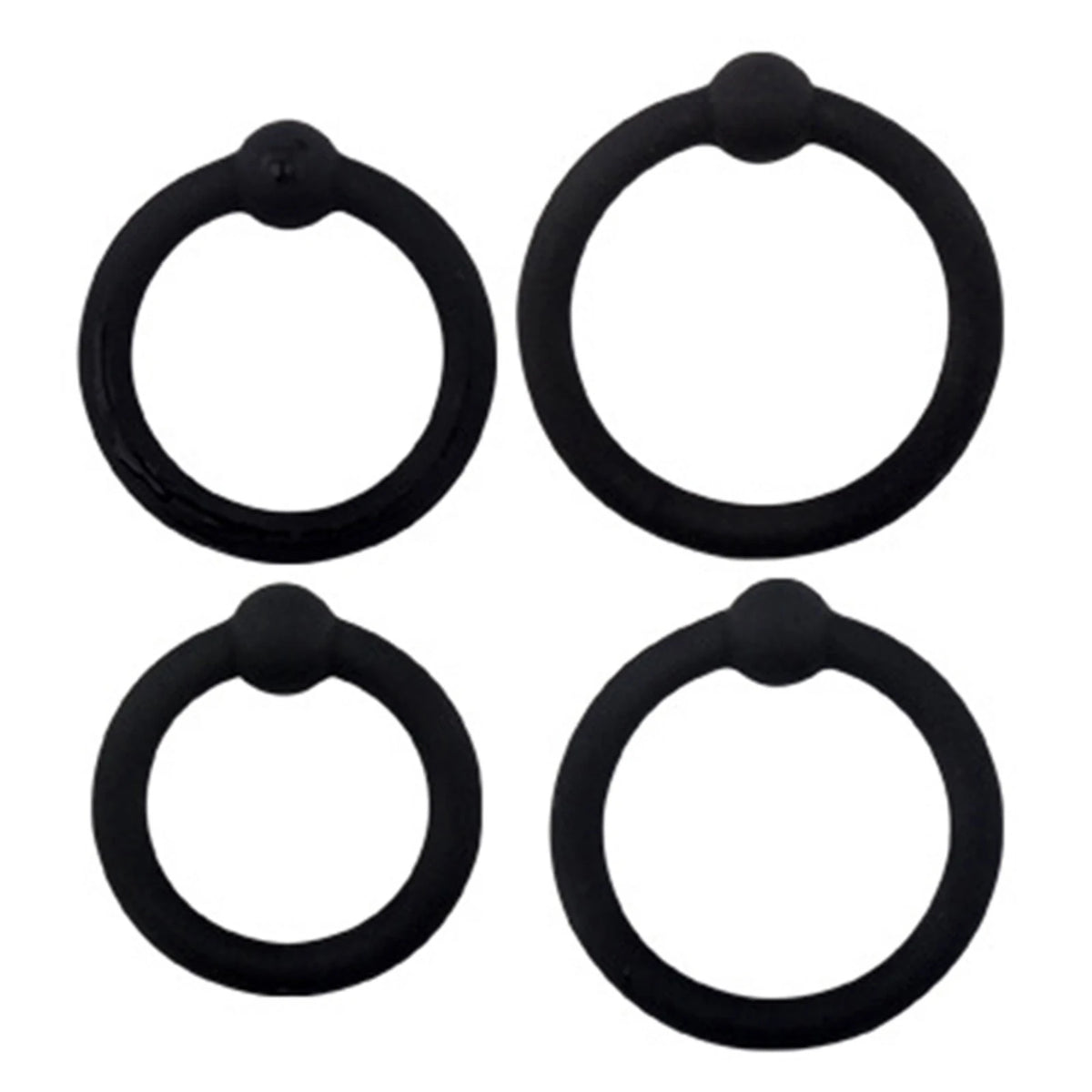 Silicone Stamina Rings for Men – 3/4 Pc Comfort Fit Set Intimate Wellness Ring SWANS