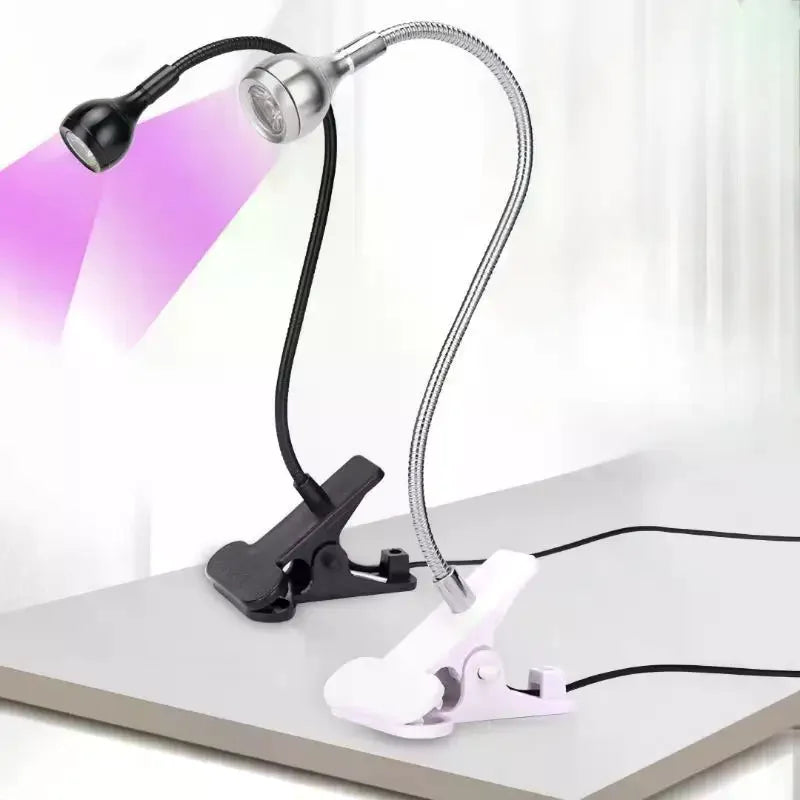 YOVIP Clip-On UV LED Nail Lamp 5W Portable Gel Dryer UV Nail Curing Lamp SWANS