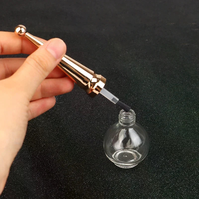 15ml Empty Glass Nail Polish Bottle with Brush | DIY Refill Nail Polish Bottle SWANS