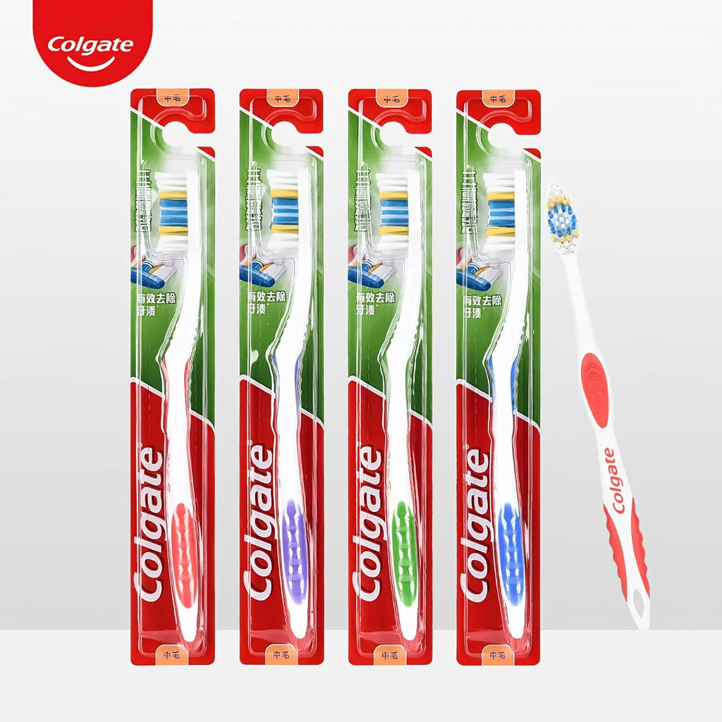 Colgate Triple Deep Clean Toothbrush 12-Pack | Medium Bristles Adult Toothbrush SWANS Default Title