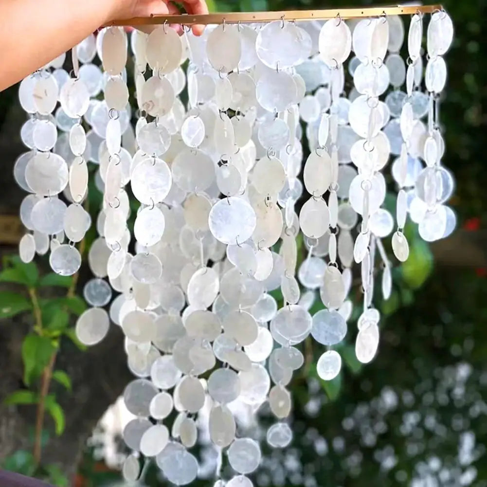 100-Pack Acrylic Capiz Shell Discs – DIY Wind Chimes & Decor DIY Craft Beads SWANS