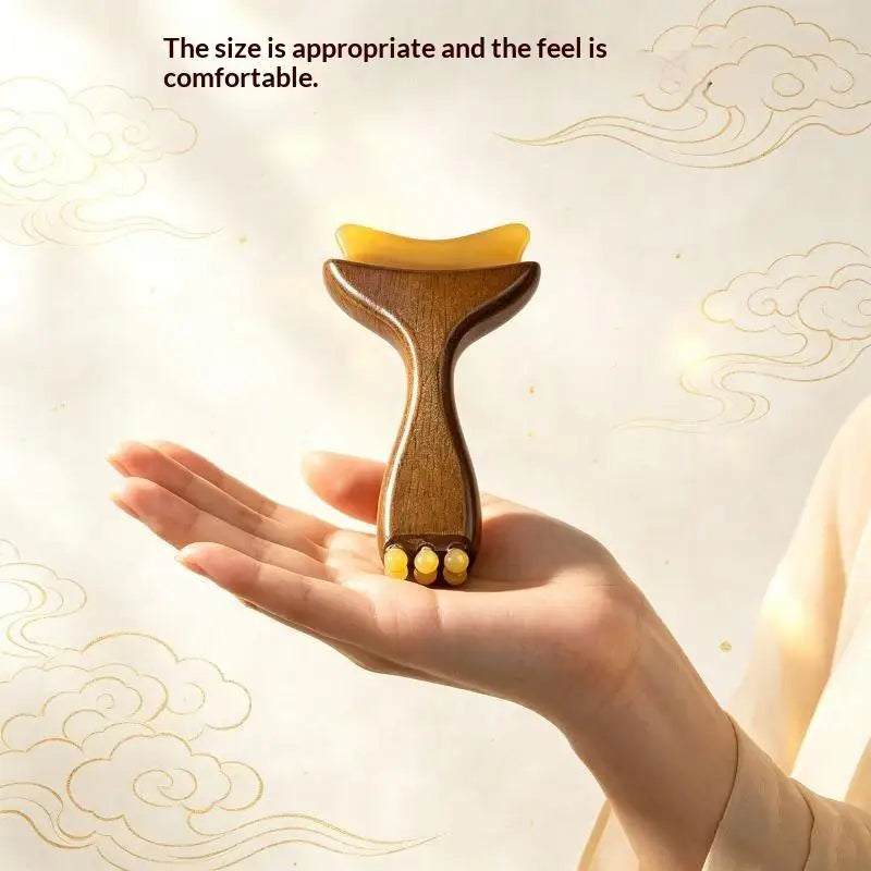 Gua Sha Facial Massage Board with Beads – Face Neck & Body Gua Sha Massage Tool SWANS